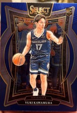 2024-25 Panini Select YUKI KAWAMURA Concourse RC #76 Blue Prizm Grizzlies