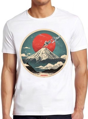 Fuji T-Shirt Fuji-san Mount Japan Iconic Volcano Tokyo Cool Geschenk Tee 2323