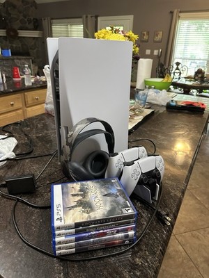 Sony PlayStation 5 & Nintendo Switch Lot w/ Games, Controllers, headphones, ect 