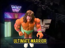 1990 Hasbro WWF Ultimate Warrior Series 1 Action Figure Vintage Clean! -WCW WWE
