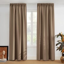 Blackout Curtain with Curling Ribbon Curtains Opaque Set of 2 H 280 x W 14...