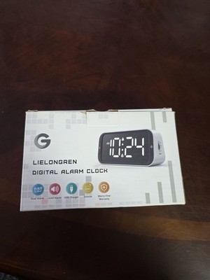 NIB Lielongren Digital Alarm Clock Dual/Loud Alarm Snooze Free Ship