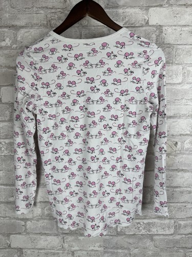 Roberta Roller Rabbit 2 Piece Pajama Set PJ's Pink White Mouse Pima Cotton Small - Picture 5 of 20