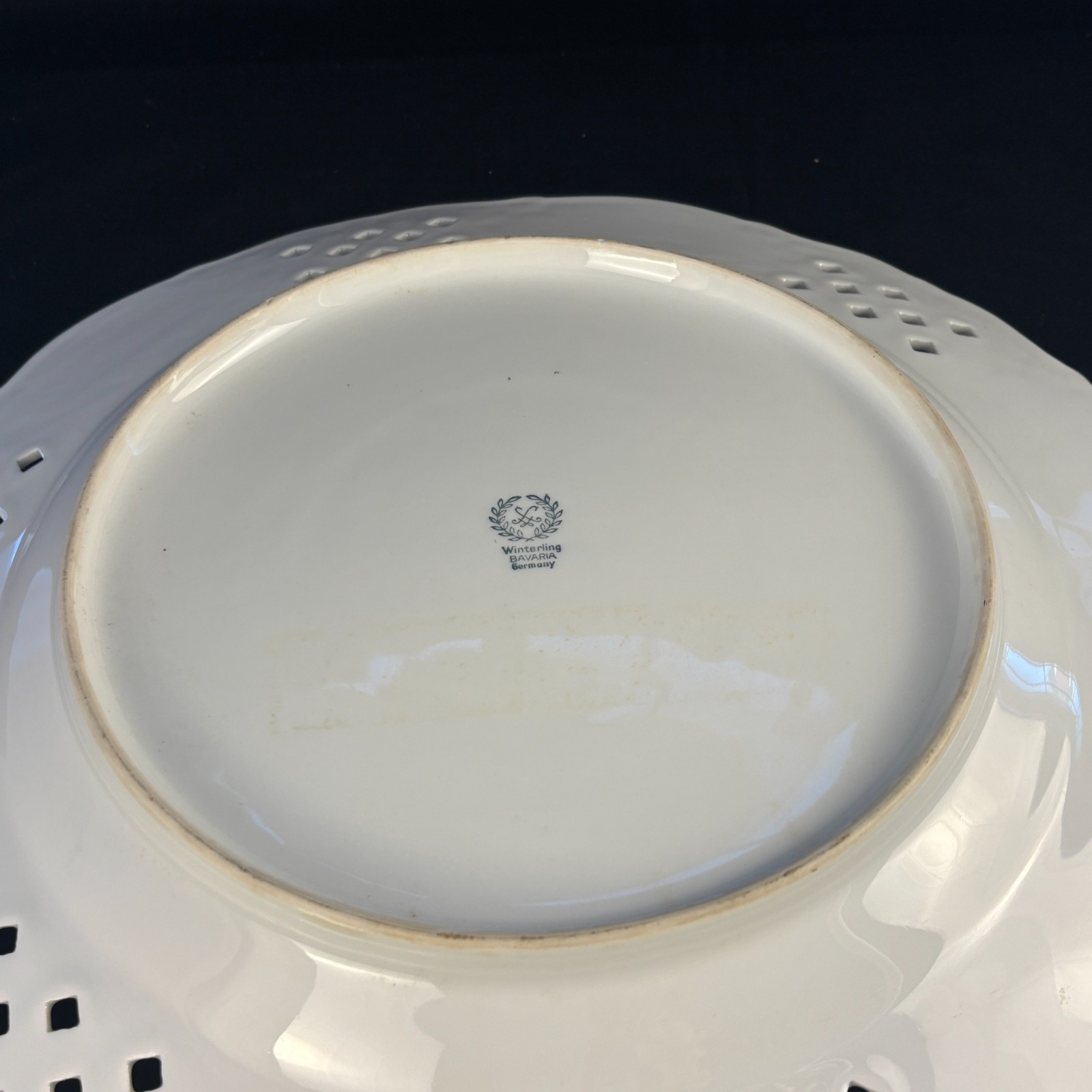 Winterling Baveria-German with Lattice Trim Large Plate 13.5"