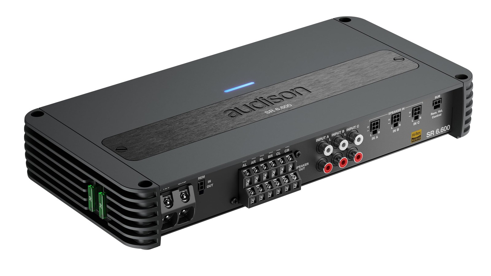 Audison SR 6.600 D-Class 6-Channel Amplifier 150Wx4 + 190Wx2