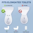 Elongated Electric Bidet Toilet Seat Heated Dryer Remote White S500E — photo 6