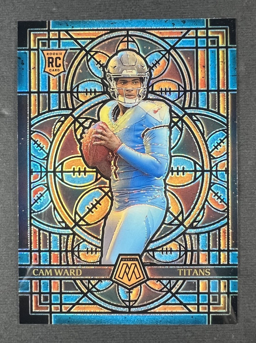 2025 Panini Mosaic Stained Glass Cam Ward RC SSP Case Hit Titans