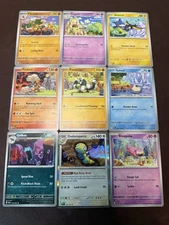 Pokémon Teeziro Connecting Picture Puzzle Art Cards (9) Slowpoke Vibrava + More!