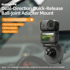 Quick-Release Ball-Joint Adapter Mount Suction Cup Bracket For DJI Nano/Action 6