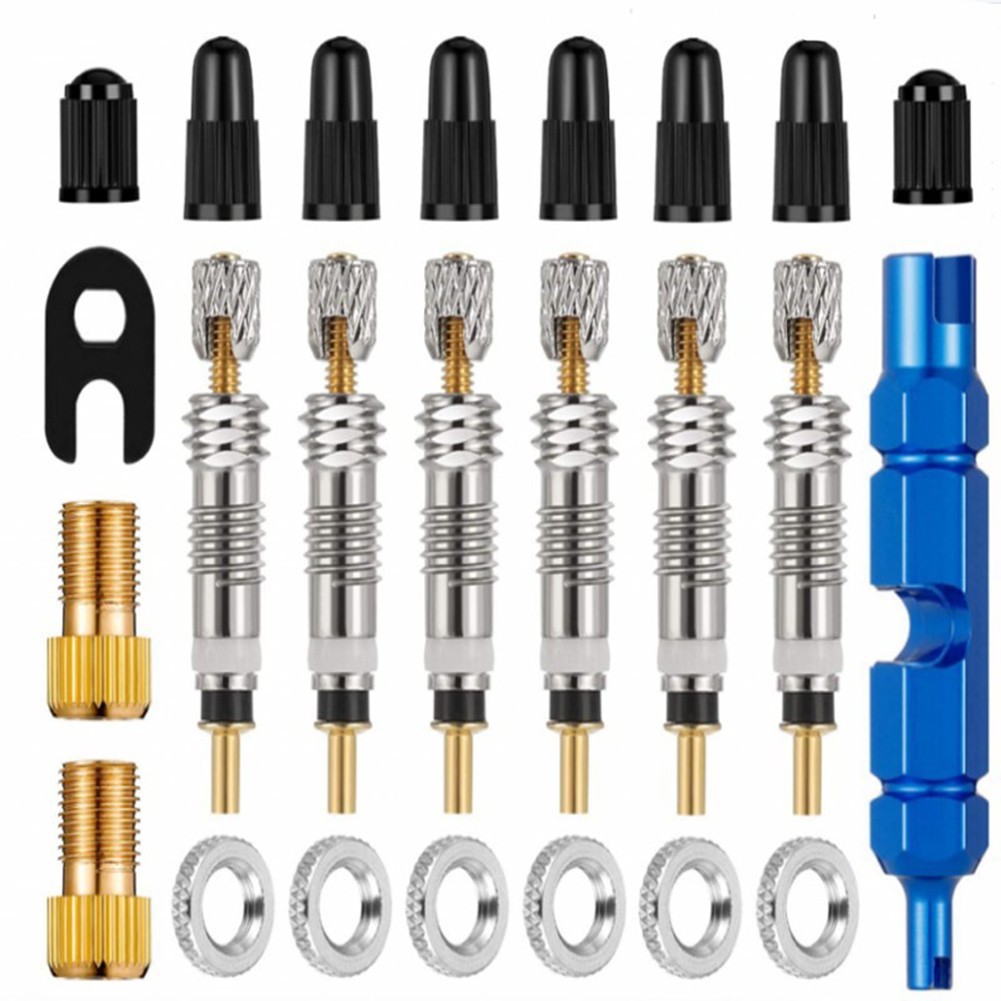 Kit nucleo valvole mountain bike per compatibilità con vari sigillanti foto 4