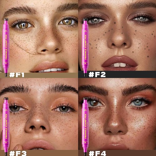 Brown Dot Press Liquid Ink Fake Spots Freckle Stamp Pen Face Embellishment ~ - Picture 3 of 13