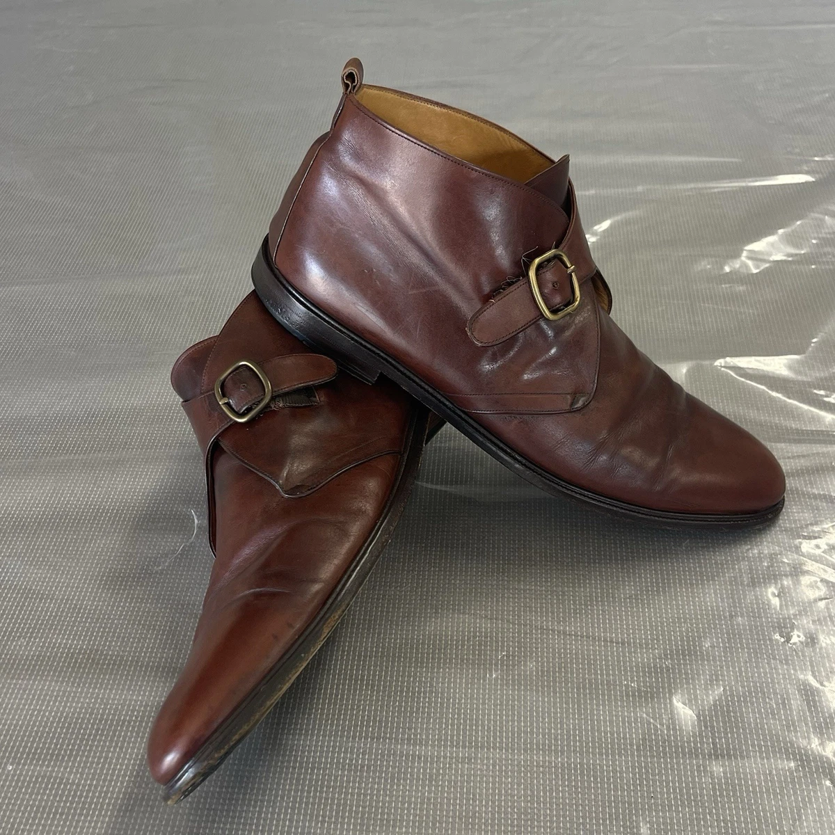 Mezlan Camden Cap Toe‎ Leather Dress Boots 12 Wide Brown Leather Spain Old Money Mezlan Brown Boots for Men for Sale | Shop New & Used Men main image 2