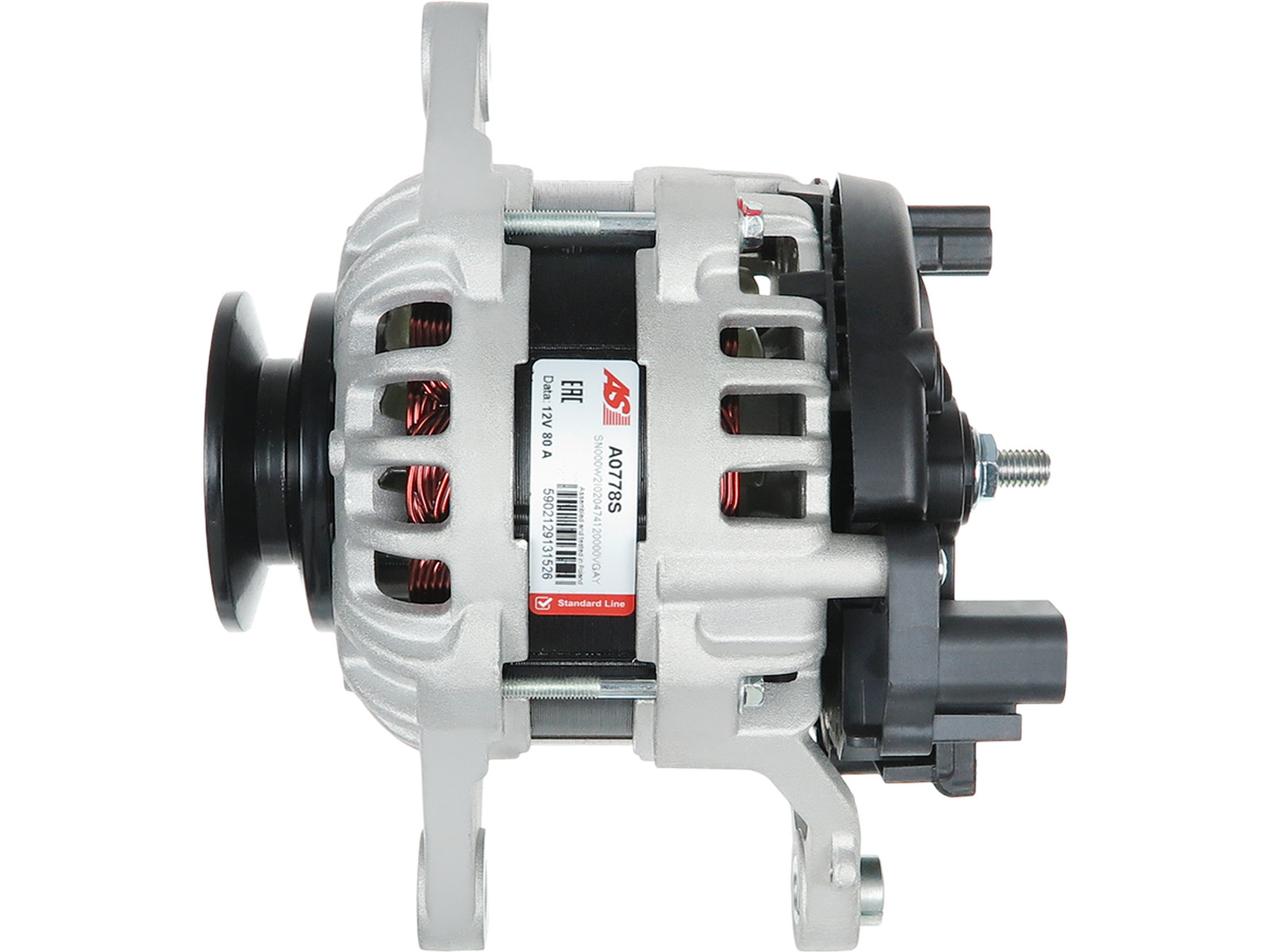 Brand New Alternator 12V 80A w/AP OE F000BL0118 L163mm OD44mm PL_2002 Fits BOSCH