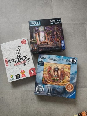 MicroMacro + Exit Puzzle Schatz + Circle London   komplett   3 Spiele Set