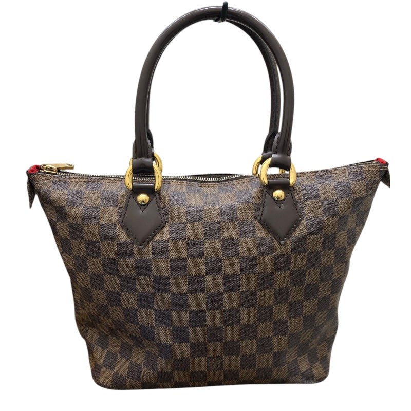 LOUIS VUITTON Saleya PM N51183 Brown Damier Canvas Tote Bag 3371