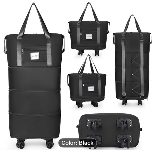 3-in-1 Ultimate Travel Companion - Lightweight Expandable Bag with Sturdy Wheels