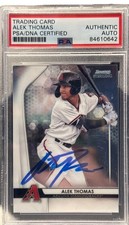 Alek Thomas signed 2020 Bowman Sterling Arizona Diamondbacks Card PSA/DNA BPR-17