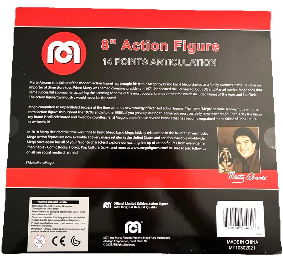 Mego - World’s Greatest Mego Monsters - Flocked Fly & Werewolf 8" Lote Foto 3 de 4