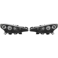 Scheinwerfer Passend FüR Set Peugeot 207 Baujahr 06-12 Klarglas/Schwarz