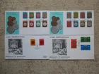 GUERNSEY - 1979 COINS DEFINITIVE SET COMPLETE TO £2 ON 4 FIRST DAY COVERS