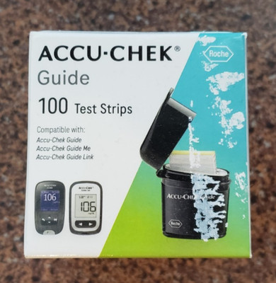 100 Accu Chek Guide Test Strips 12/26+ Expires 12/2026 or later