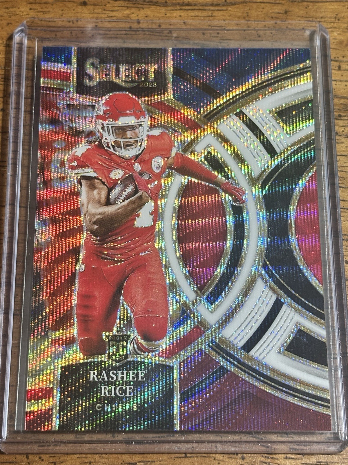 2023 Panini Select Premier Level Rashee Rice #132 Tri-Color Prizm /225 Rookie RC