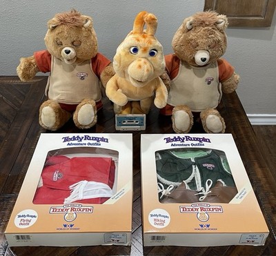 Teddy Ruxpin Bear Vintage 1985 For Parts or Repair So As Is* Lot