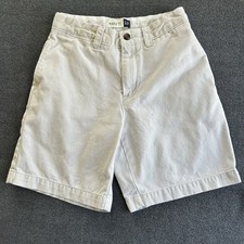 Gap Kids Shorts Size 12 Easy Fit Adjustable Waist Chino 7" Inseam Stone Beige