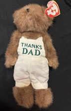 Ty Attic Treasures Collection Bear Thanks Dad Vintage Retired HTF  Free Shipping