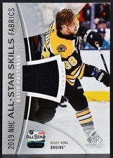 19-20 SP Game Used 2019 NHL All-Star Skills Fabric David Pastrnak Bruins Jersey