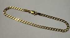 9ct Hallmarked Curb Bracelet Approx 2.5g/W: 3mm L: 7inches