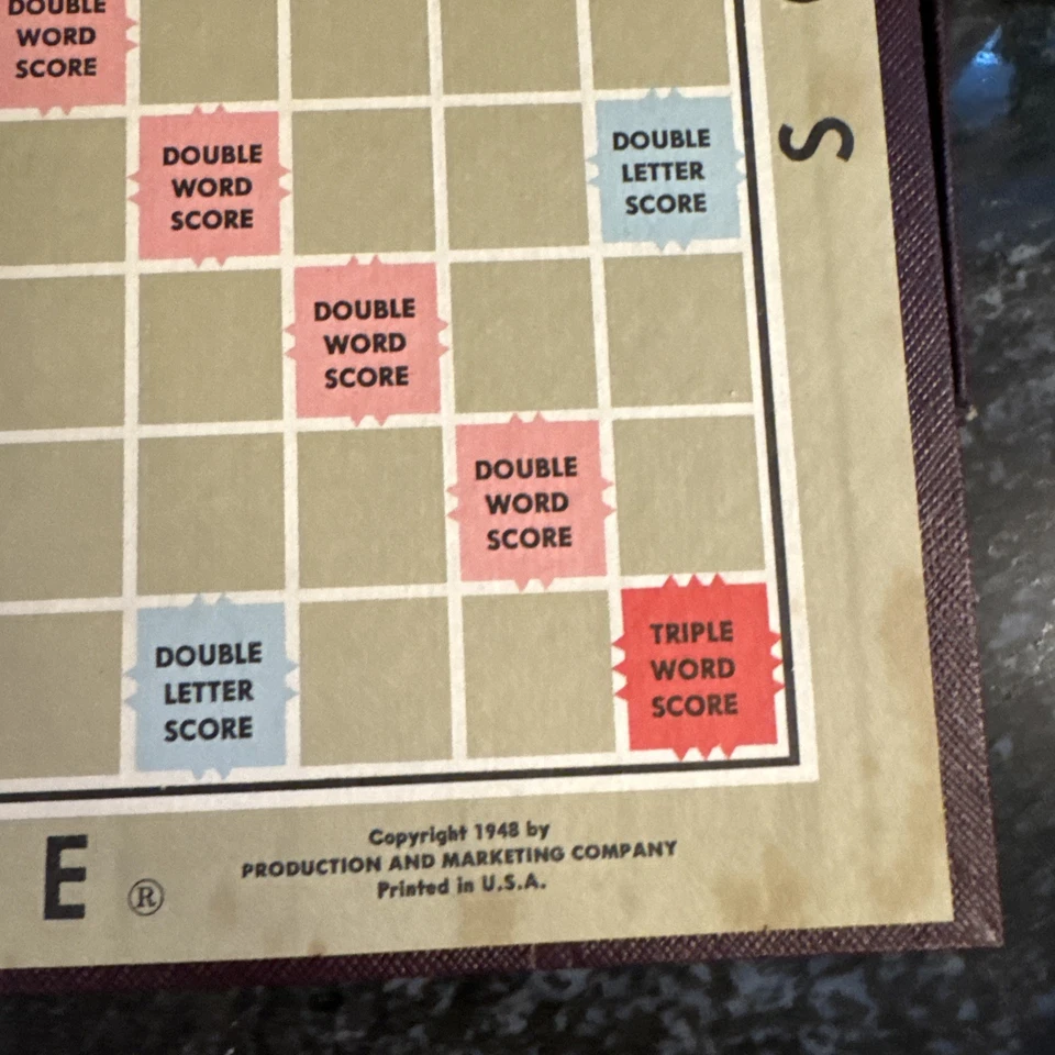 Vintage SCRABBLE Board Game SELCHOW & RIGHTER 1953 Complete.  - Image 3 of 4