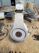 Beats By Dre - STUDIO Headphones - Over Ear - WIRED- White/Red - Missing Wire