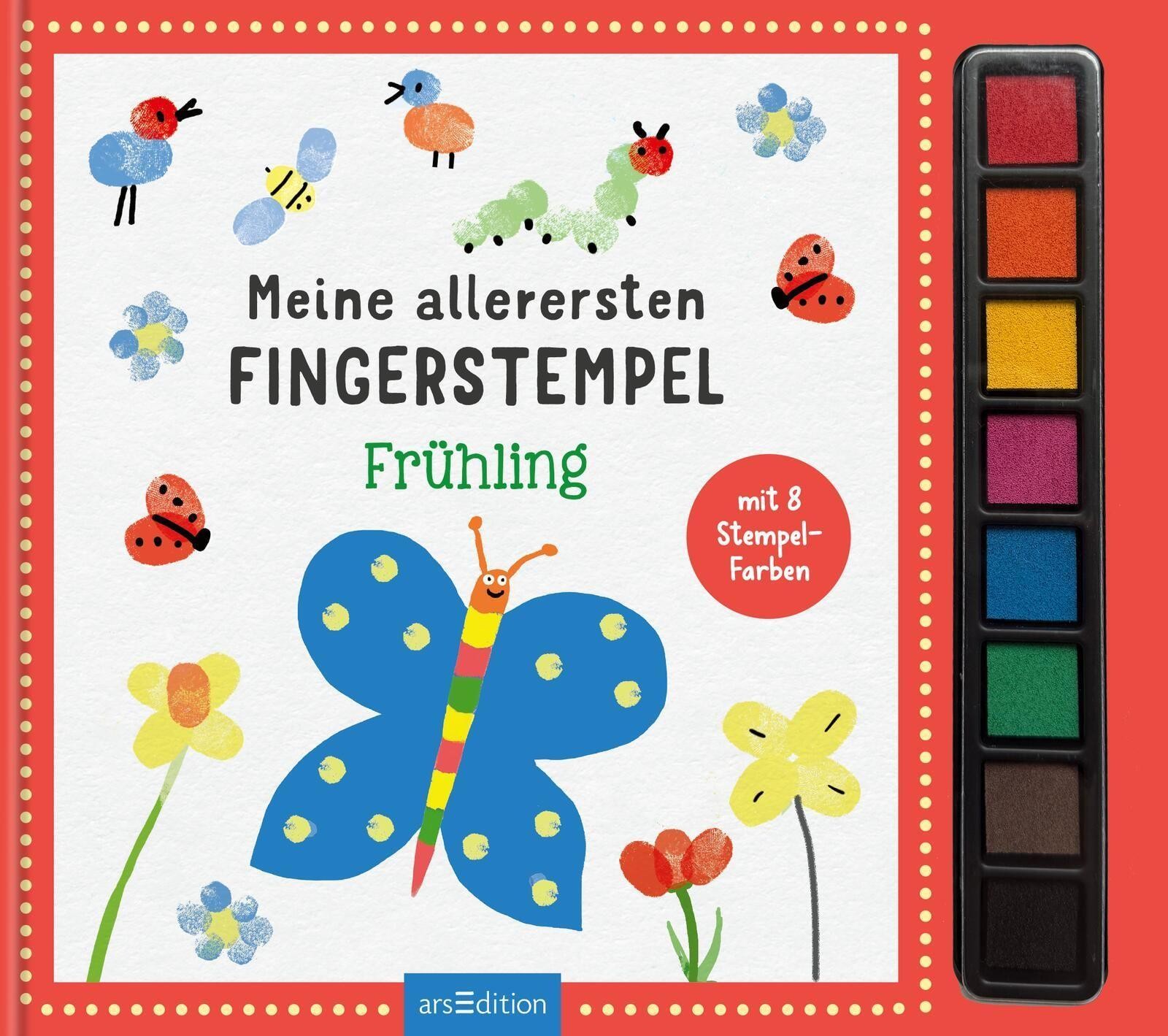 Ars Edition Herren Meine Allerersten Fingerstempel Frühling, Kinderbücher Von Katja Mensing - Bild 4