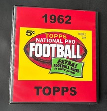 1962 TOPPS NFL FOOTBALL CARD ALBUM *** NICE *** ?USA