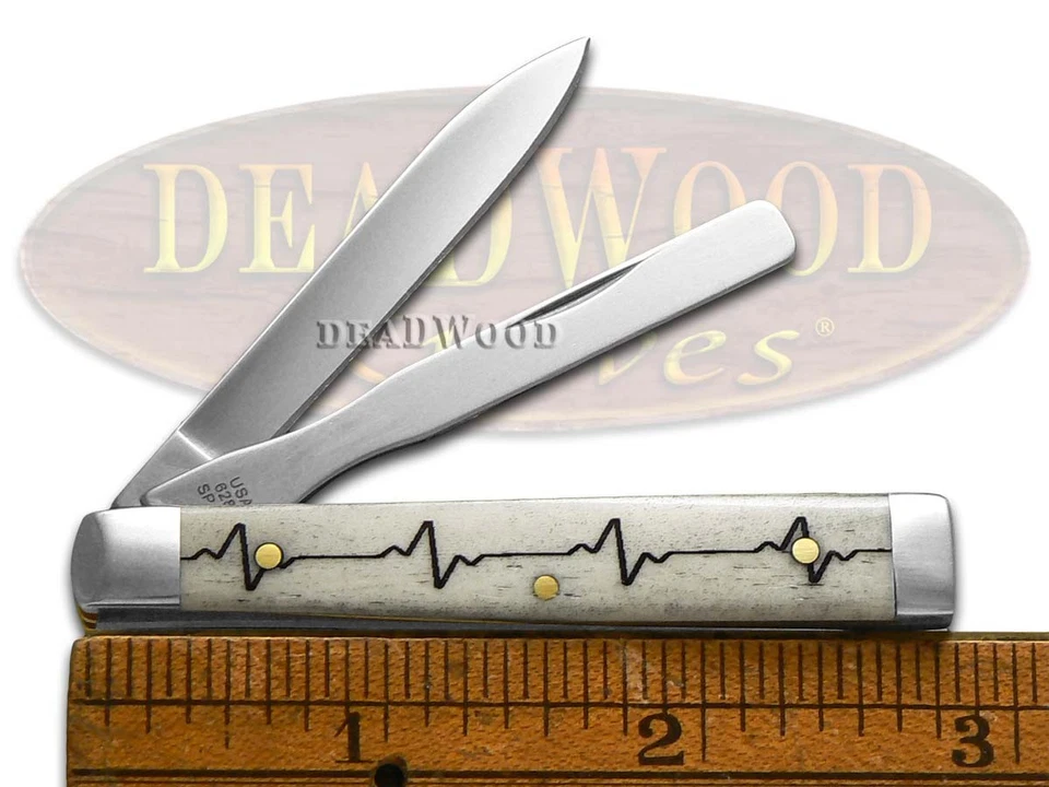 Case xx Knives Baby Doc Medical Symbol Natural Bone 12513MS Pocket Knife - Image 3 of 4