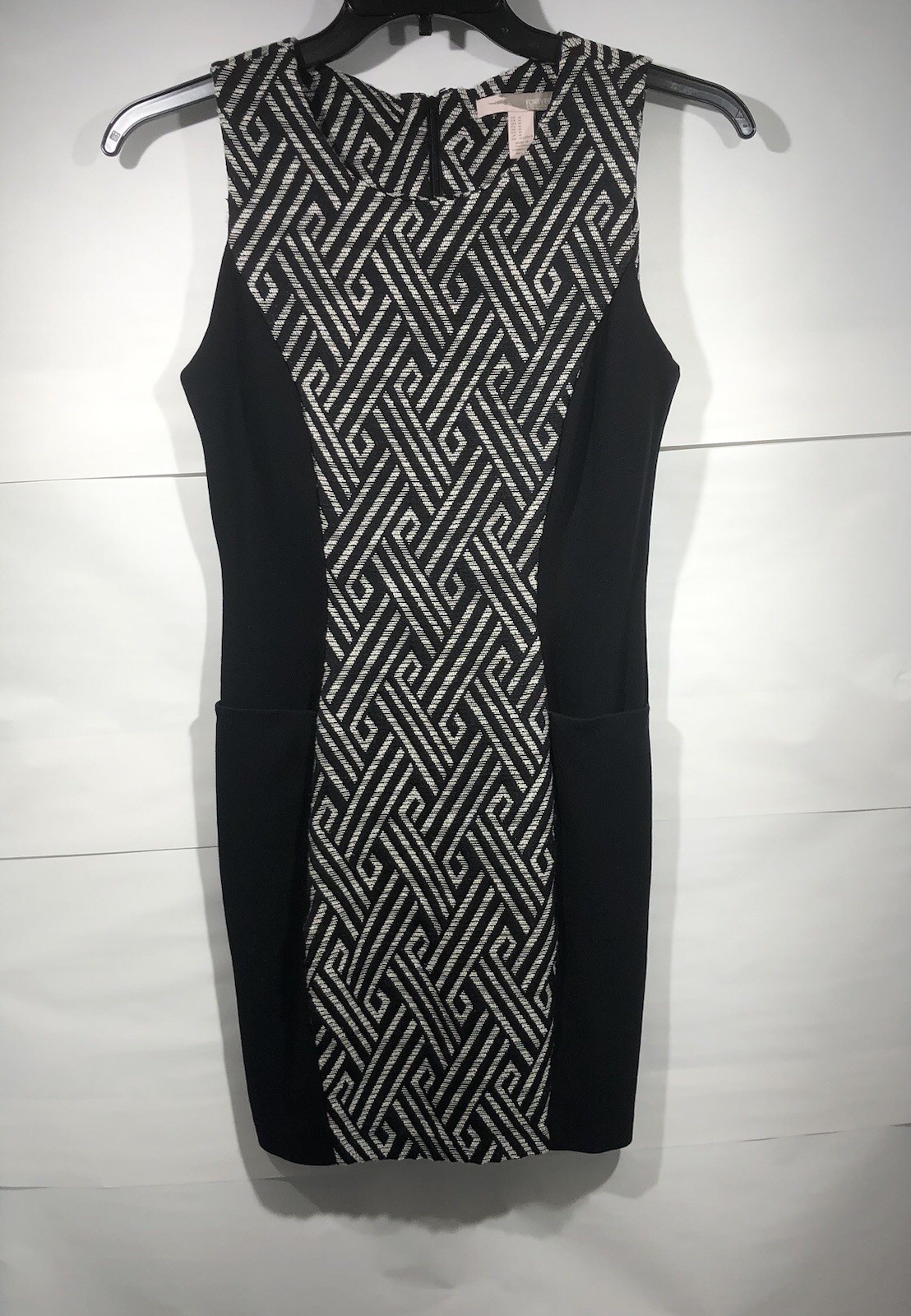 Forever 21 Dress Contemporary Stretch Women's Medium Black White Front Pockets