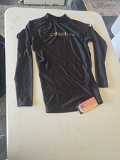 O'Reilly Swim Shirt Size Medium NWT UPF 50 Long Sleeve Black