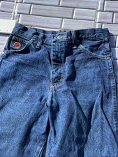 Wrangler 20x boys 14 Reg Jeans Blue dark Wash Bootcut Denim Cowboy ranch wear