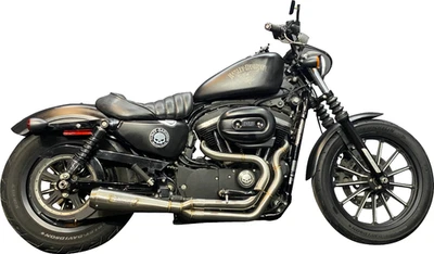 Échappement personnalisé 2005-2022 pour Harley Davidson Sportster 883 1200 2-1 - Photo 1/4