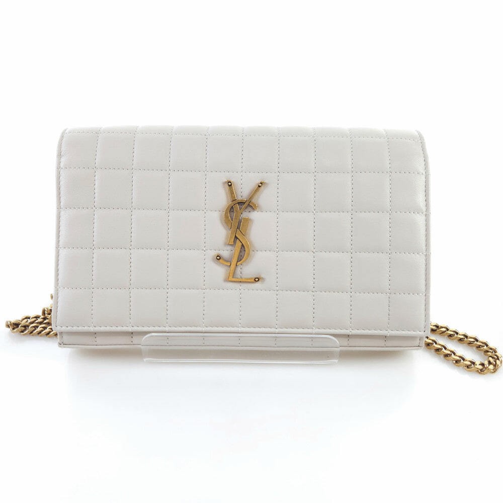 Saint Laurent Cassandra Matelassé Care Catena Portafoglio Borsa a Tracolla 743346 9970