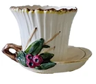 VINTAGE MCCOY POTTERY FANCY LOTUS LEAF PLANTER