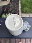 Grey Poodle Drinking Glass Ceramic Blue Witch Hand Painted VGC — photo 5