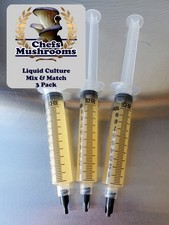 Mix & Match Liquid Culture - strzykawki 12cc - 3 opakowania - grzyby szefów kuchni