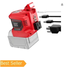 Power Inverter for Milwaukee 18V Battery,Ecarke 200W Portable Power