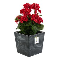 BlumenküBel Blumentopf PflanzküBel Anthrazit Einsatz 14 L