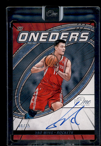 2023-24 Panini One and One TOS-YAO Yao Ming ONeders Auto 8/35 Houston Rockets