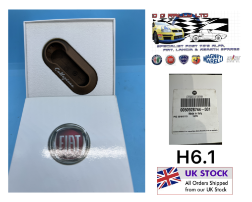 New Genuine OEM Fiat 500 Collezione Key Cover in Bronze 50928744 - Picture 1 of 1