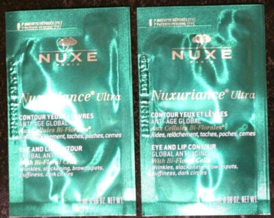 Two Sample: NUXE Paris Nuxuriance  Ultra Eye Lip Contour Anti-Aging. 2 x 2 ml.