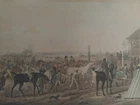 CARLE VERNET ENGRAVING END OF RACE HORSES DEBUCOURT COLORS R4515
